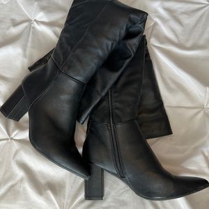 Black Knee High Boots